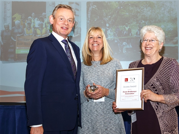 Essex Bridleways Association wins British Horse Society Access Award 2017 